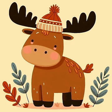 Artwork thumbnail, Fall moose by Rlyehinmate
