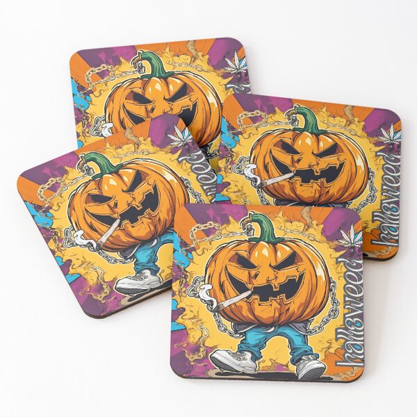 Item preview, Funny pumpkin smoking weed - Halloween designed and sold by OMdesign10.