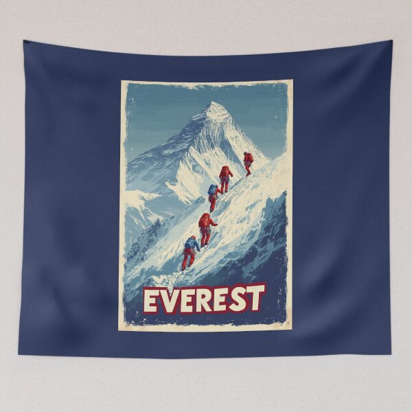 Item preview, A Vintage Travel Illustration of Everest designed and sold by GoodOldVintage.