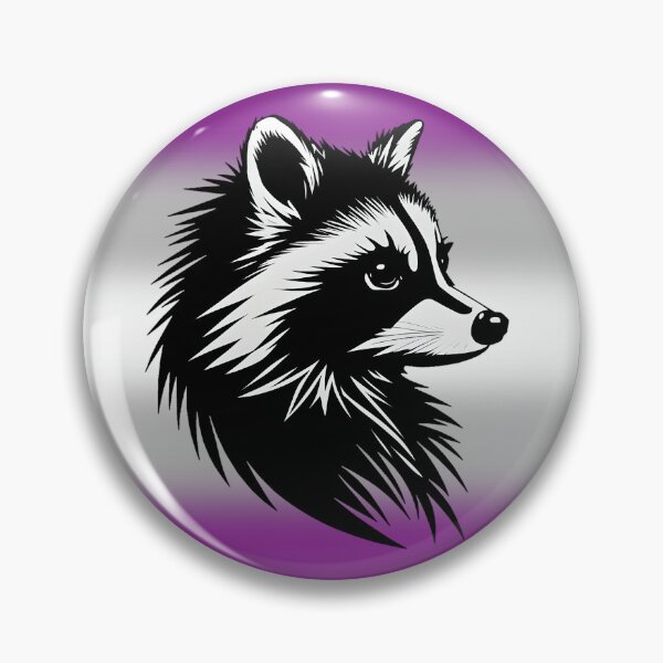 Item preview, Adorable Raccoon with Graysexual Pride Flag Colored Background, Greysexual Flag Design  designed and sold by Travelslightly.