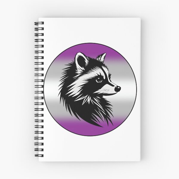 Item preview, Adorable Raccoon with Graysexual Pride Flag Colored Background, Greysexual Flag Design  designed and sold by Travelslightly.