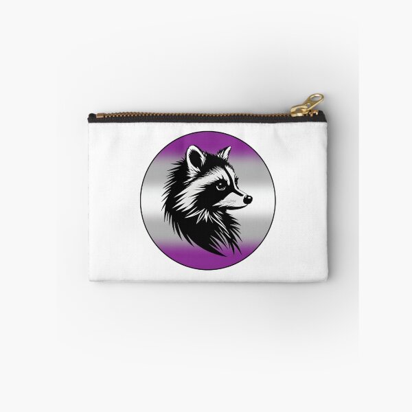 Item preview, Adorable Raccoon with Graysexual Pride Flag Colored Background, Greysexual Flag Design  designed and sold by Travelslightly.