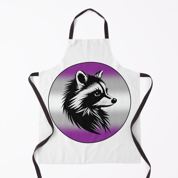 Item preview, Adorable Raccoon with Graysexual Pride Flag Colored Background, Greysexual Flag Design designed and sold by Travelslightly.