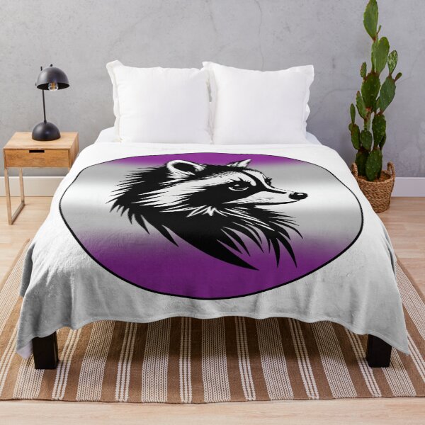 Item preview, Adorable Raccoon with Graysexual Pride Flag Colored Background, Greysexual Flag Design  designed and sold by Travelslightly.