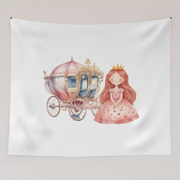 Item preview, Charming Princess Carriage – Dreamy Fairytale Art by Alexeyev Zurga designed and sold by AlexeyevZurga.