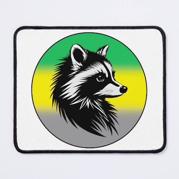 Item preview, Adorable Raccoon with Lithromantic Pride Flag Colored Background, Lithromantic Flag Design  designed and sold by Travelslightly.