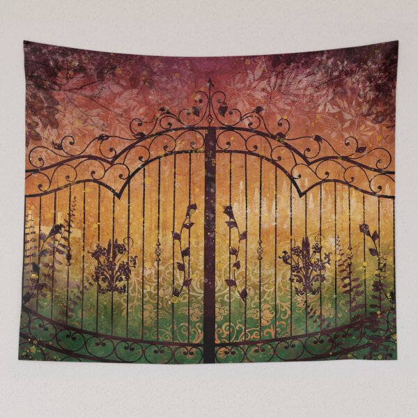 Item preview, Enchanted forest gate, autumn colors gradient designed and sold by NadiaChevrel.
