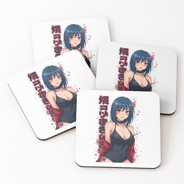 Item preview, Mysterious Blue-Haired Anime Waifu | Black Outfit & Seductive Smile | Japanese Manga Style designed and sold by Anime Shape.