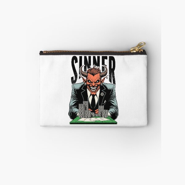 Item preview, Halloween Poker Funny Devil Demon Player Sinner Four Aces designed and sold by GrandeDuc.
