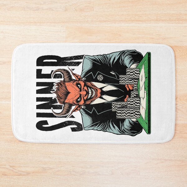 Item preview, Halloween Poker Funny Devil Demon Player Sinner Four Aces designed and sold by GrandeDuc.