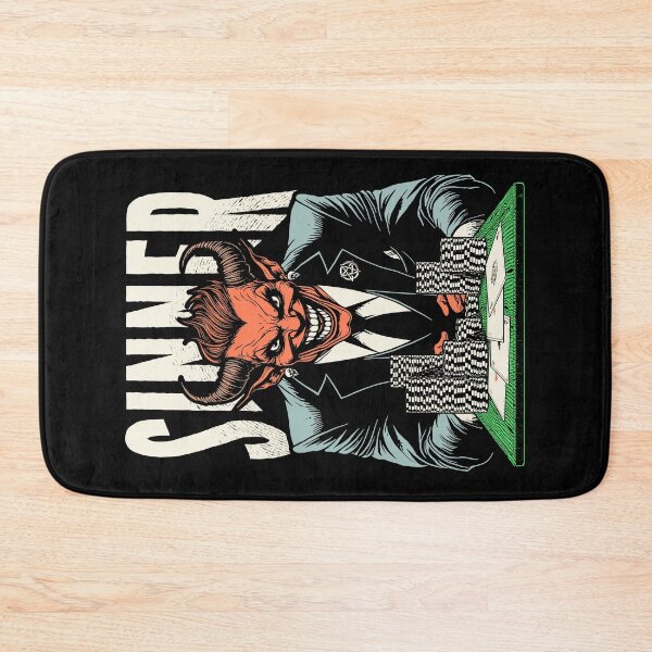 Item preview, Halloween Poker Funny Devil Demon Player Sinner Four Aces designed and sold by GrandeDuc.