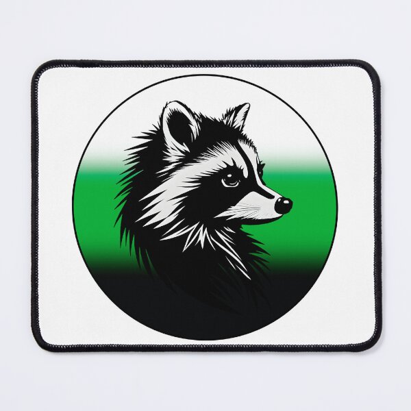 Item preview, Adorable Raccoon with Neutrois Pride Flag Colored Background, Neutrois Flag Design designed and sold by Travelslightly.
