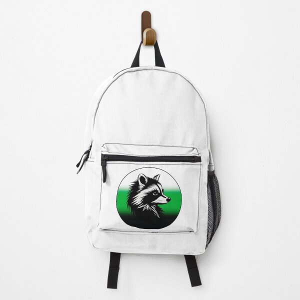 Item preview, Adorable Raccoon with Neutrois Pride Flag Colored Background, Neutrois Flag Design designed and sold by Travelslightly.