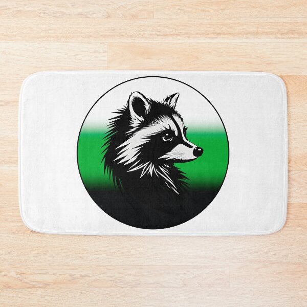 Item preview, Adorable Raccoon with Neutrois Pride Flag Colored Background, Neutrois Flag Design  designed and sold by Travelslightly.