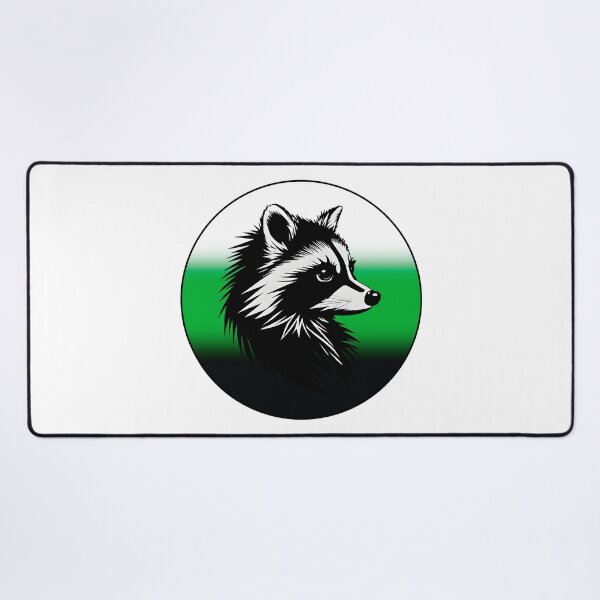 Item preview, Adorable Raccoon with Neutrois Pride Flag Colored Background, Neutrois Flag Design  designed and sold by Travelslightly.
