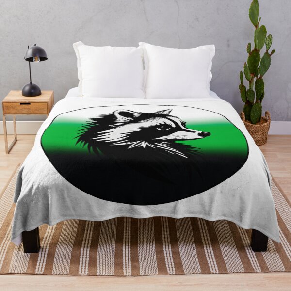 Item preview, Adorable Raccoon with Neutrois Pride Flag Colored Background, Neutrois Flag Design  designed and sold by Travelslightly.