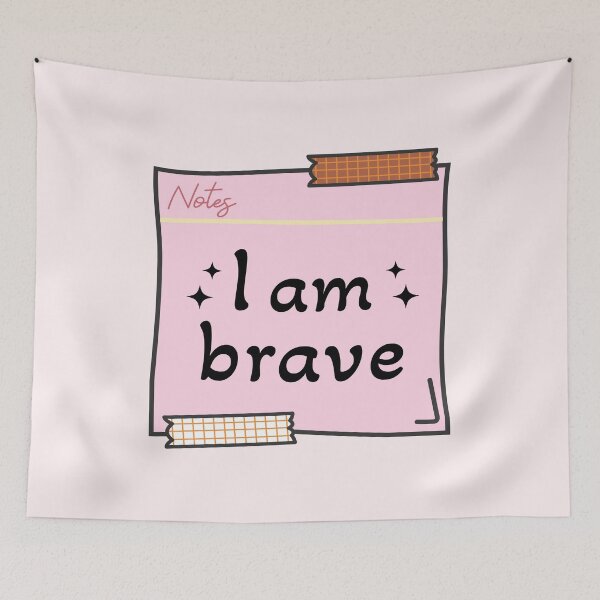 Item preview, I Am Brave Post-It Note designed and sold by Jeallan Designs.