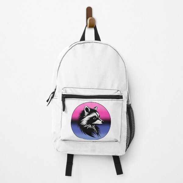 Item preview, Adorable Raccoon with Omnisexual Pride Flag Colored Background, Omni Flag Design  designed and sold by Travelslightly.