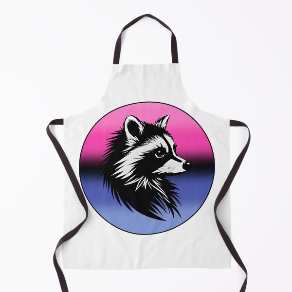 Item preview, Adorable Raccoon with Omnisexual Pride Flag Colored Background, Omni Flag Design designed and sold by Travelslightly.