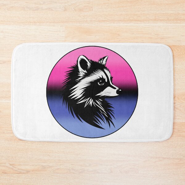 Item preview, Adorable Raccoon with Omnisexual Pride Flag Colored Background, Omni Flag Design  designed and sold by Travelslightly.