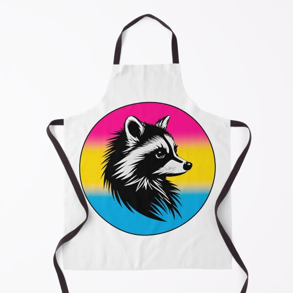 Item preview, Adorable Raccoon with Pansexual Pride Flag Colored Background, Pan Flag Design designed and sold by Travelslightly.