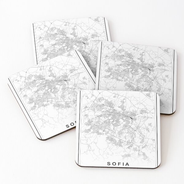 Item preview, Sofia City Map designed and sold by SHAMPAIN-ART-CO.