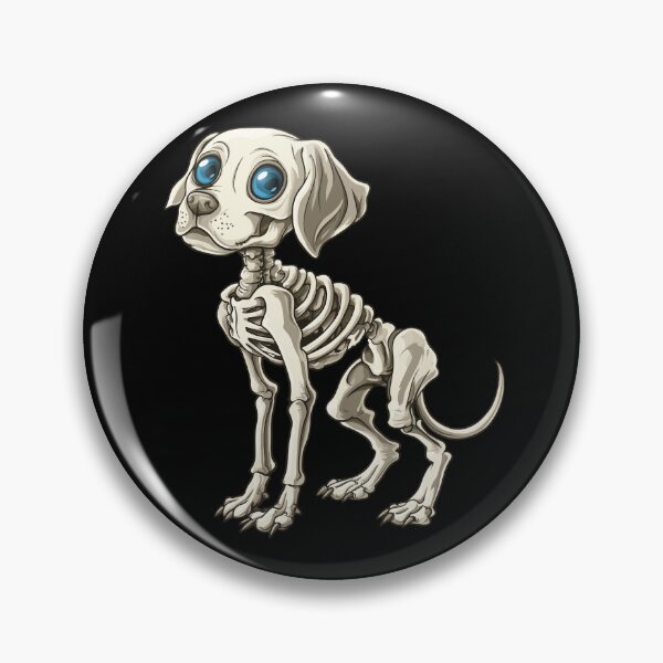 Item preview, Skeleton Dog Kawaii style designed and sold by CroesCreations.