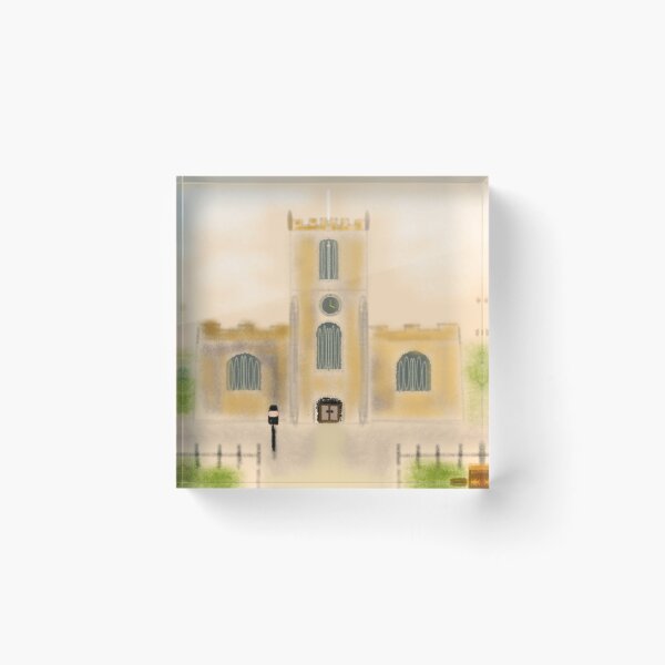Item preview, The Silence of St Dunstan's, Stepney London Pencil Sketch designed and sold by UrbanEriu.