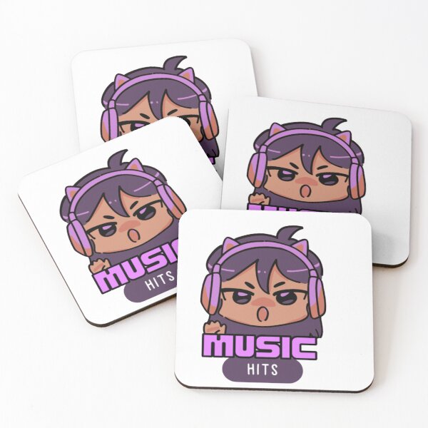 Item preview, MUSIC HITS ANIME CHARACTER WEARING HEADPHONES designed and sold by Chouchi-chouchi.
