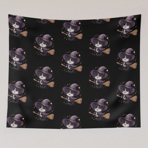 Item preview, Cute spooky black cat sticker designed and sold by FlawlessDraft.