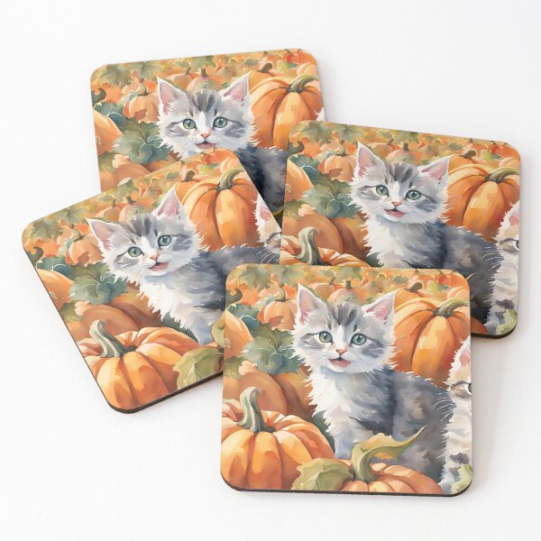 Item preview, Pumkin Patch Kittens designed and sold by StoryofPieces.