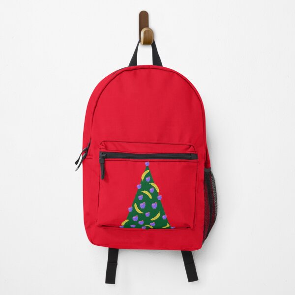 Item preview, Christmas Tree with Apples and Bananas in Pop Art Style designed and sold by Lily Rose Doodle.