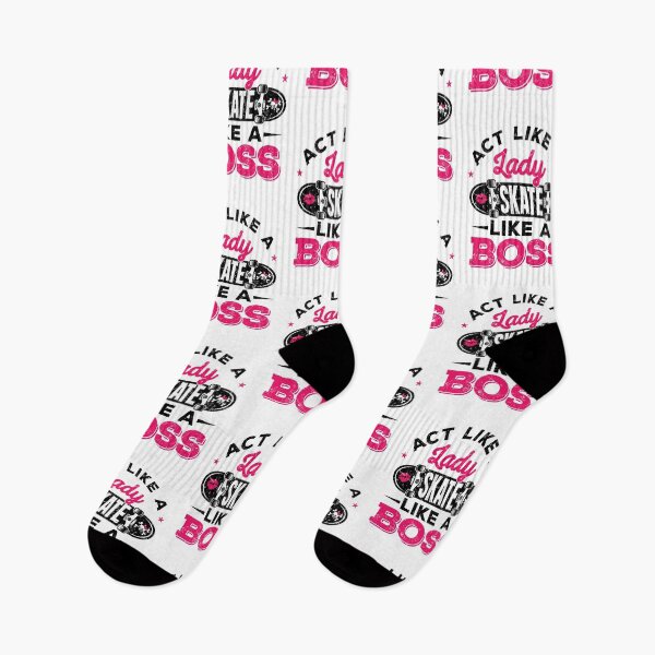 Item preview, Act Like a Lady Skate Like a Boss Skateboarding Skater Women Girls designed and sold by jaygo.