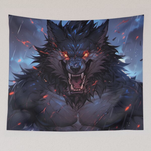 Item preview, Dark Fantasy Werewolf Creature designed and sold by bubblegoth.
