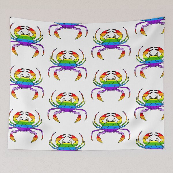 Item preview, Funny Rainbow Crab  designed and sold by Sartoris Art.