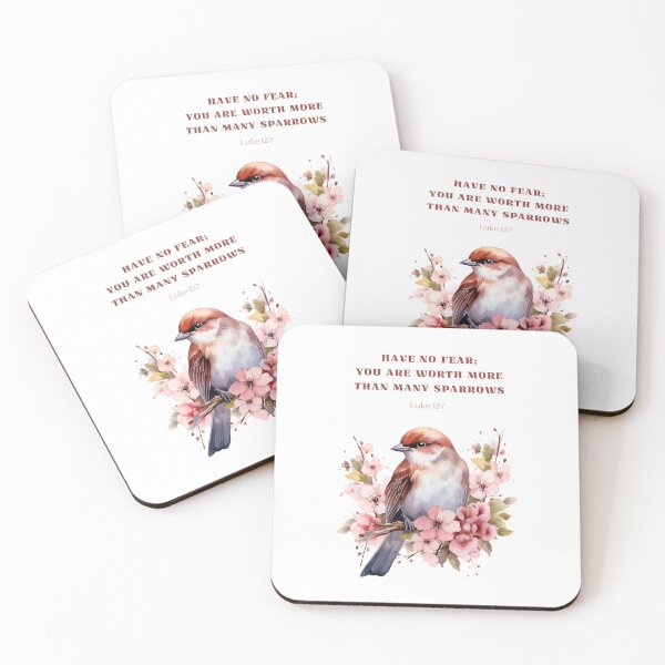 Item preview, JW Encouragement Gift You are worth more than many sparrows Luke 12:7 designed and sold by Kishaprints.