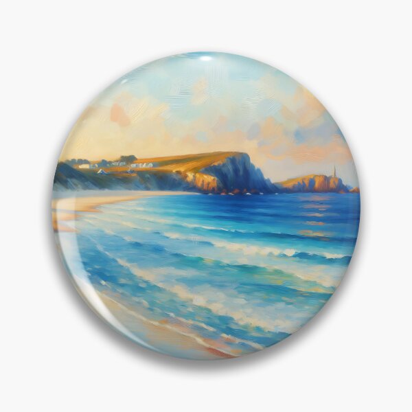 Item preview, Golden Shoreline Serenity Watercolor Digital Artwork designed and sold by JoeysPODShop.