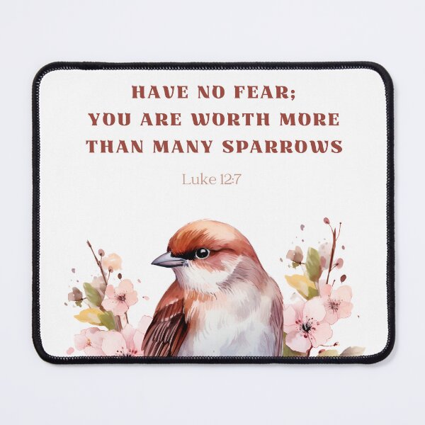 Item preview, JW Encouragement Gift You are worth more than many sparrows Luke 12:7 designed and sold by Kishaprints.