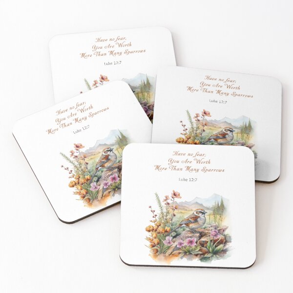 Item preview, JW Encouragement Gift You are worth more than many sparrows Luke 12:7 designed and sold by Kishaprints.