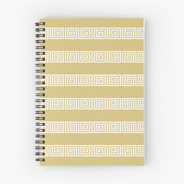 Item preview, Greek Key Stripes Gold & White designed and sold by tonymagnerart.