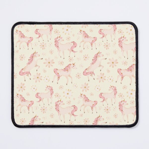 Item preview, Prancing Pastel Unicorns Yellow designed and sold by HematiteDesign.