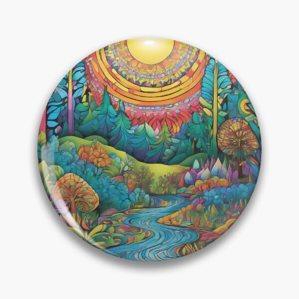 Item preview,  A beautiful colorful forest full of mushrooms. designed and sold by MagelliShop.