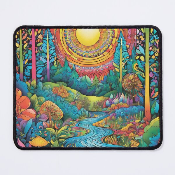 Item preview,  A beautiful colorful forest full of mushrooms. designed and sold by MagelliShop.