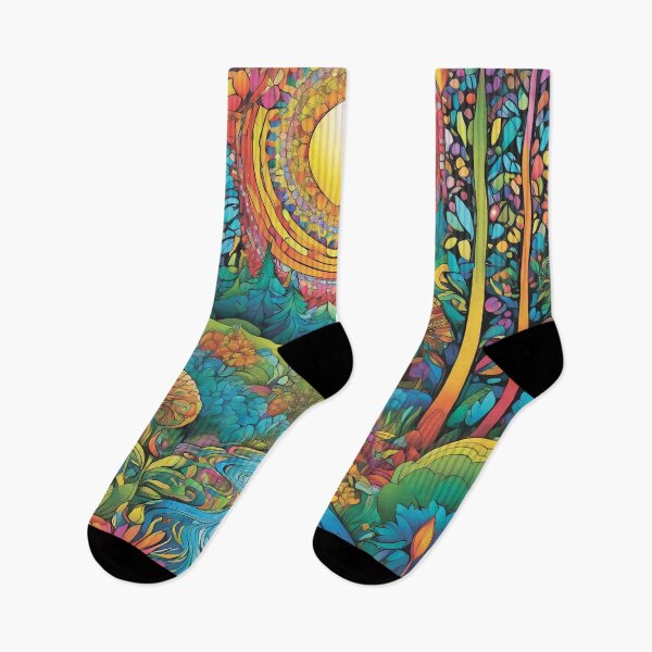 Item preview,  A beautiful colorful forest full of mushrooms. designed and sold by MagelliShop.