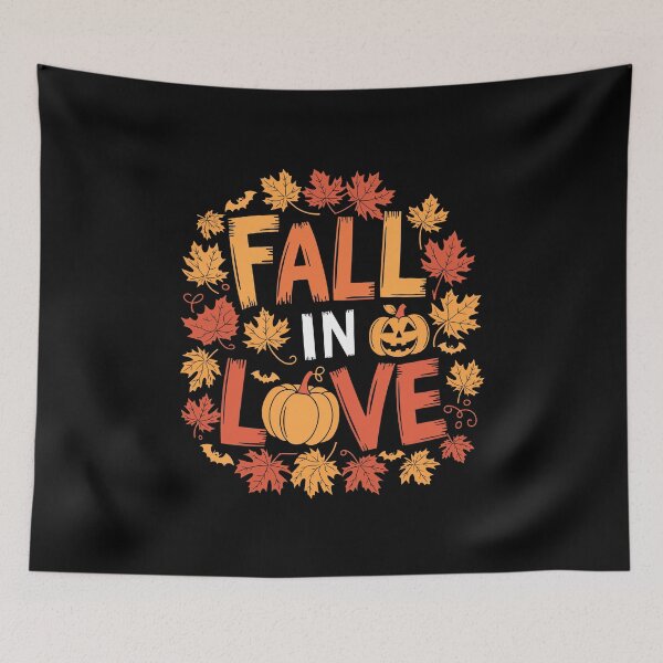 Item preview, Fall in Love Leaves Harvest Halloween Cozy Autumn Vibes designed and sold by w1ckerman.