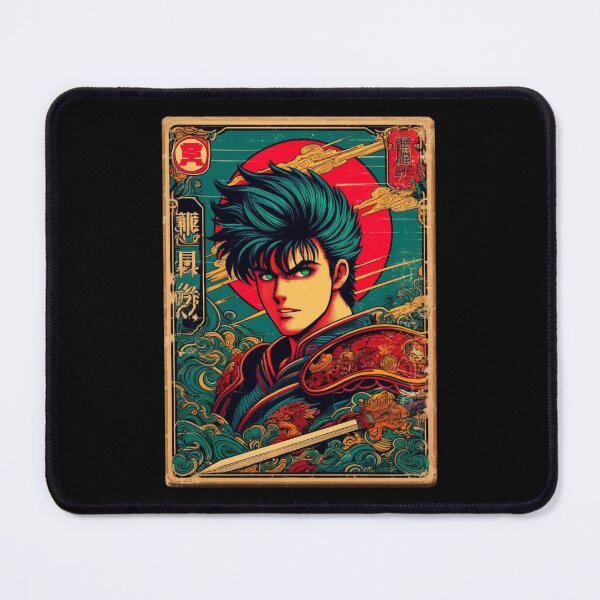 Item preview, Anime Samurai Warrior - Retro Japanese Manga Art designed and sold by CALIMASHIRTS.