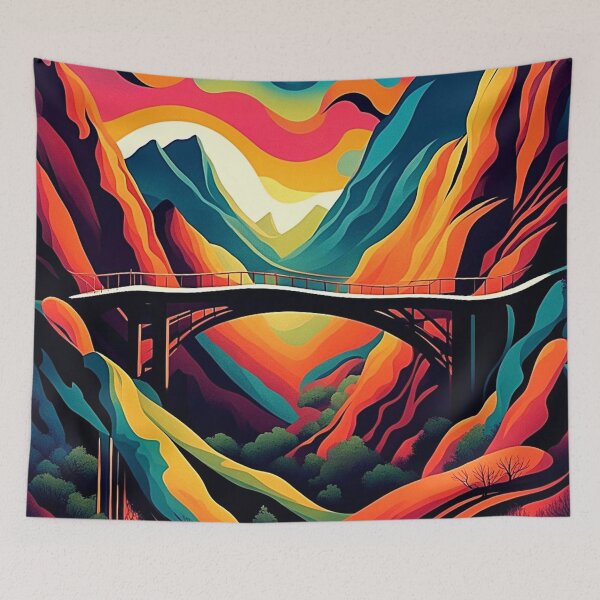 Item preview, Bridge over ravine 4 designed and sold by George Hutton Hunter.