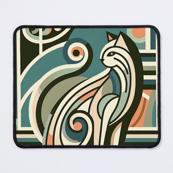 Item preview, Art Deco Cat Elegance designed and sold by JoeysPODShop.