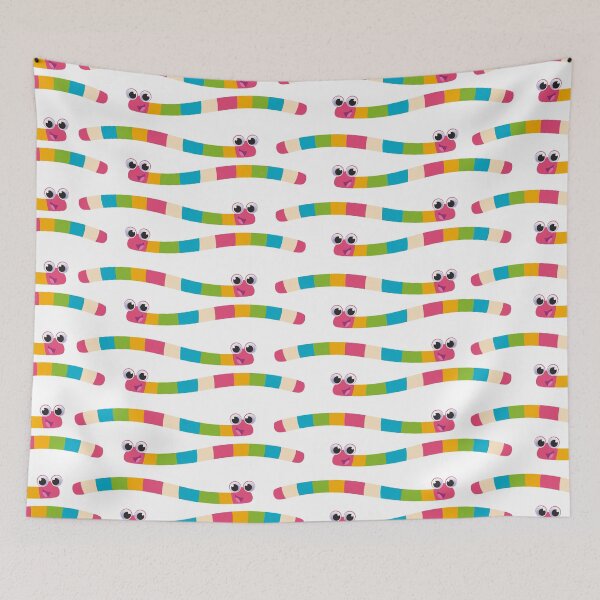 Item preview, colourful worms for children designed and sold by duxpavlic.