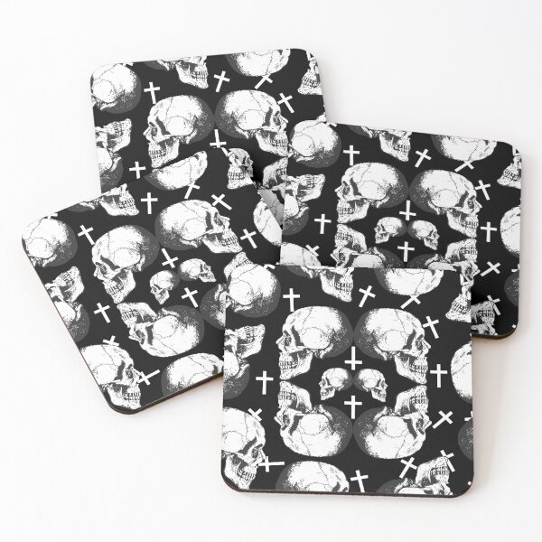 Item preview, Skulls N Crosses On Black designed and sold by Haunted Moon.